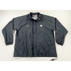 Vtg 90s Nike Silver Tag Air Force Falcons Coach Jacket Mens Large L Snap Nylon